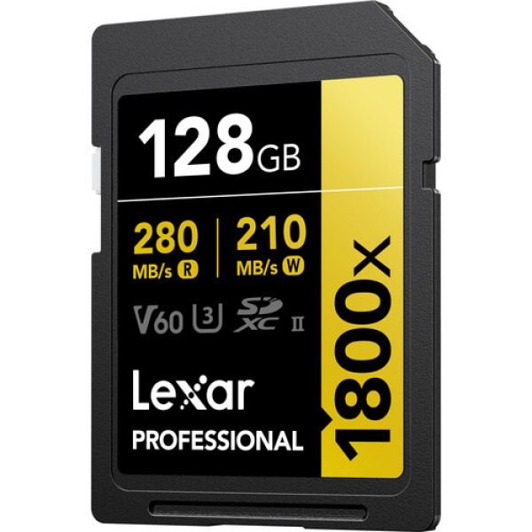 LEXAR Pro 1800x R280/W210 128GB SDXC U3 (V60) UHS-...
